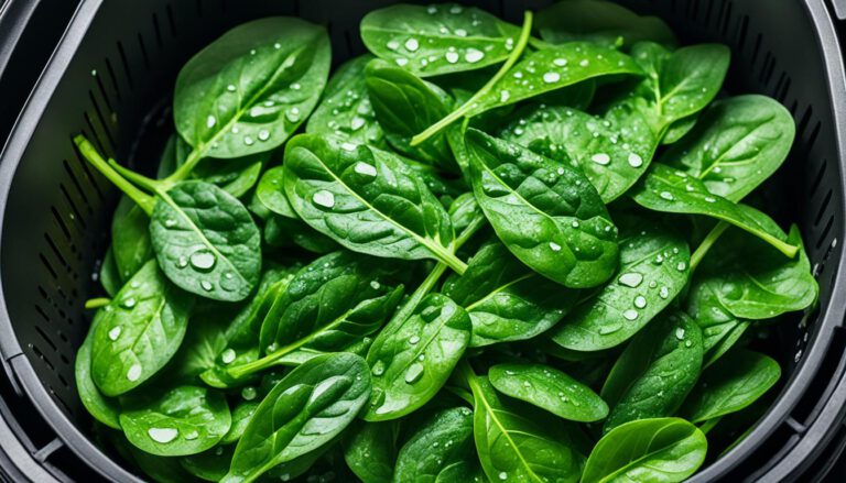 air fryer spinach