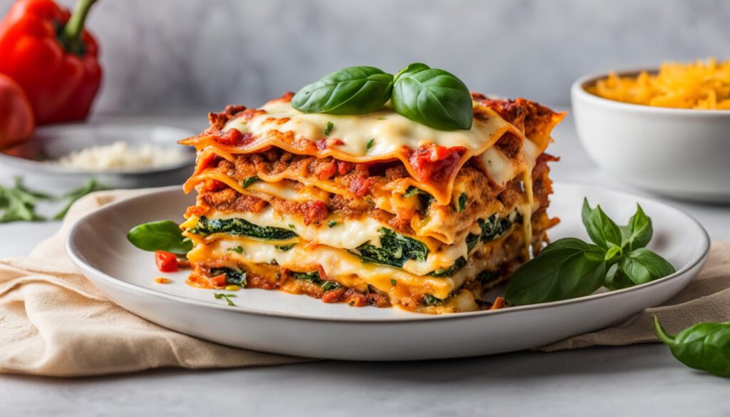 healthy air fryer lasagna