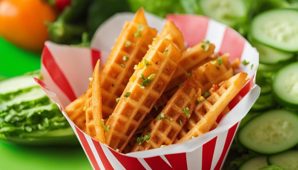 healthy air fryer waffle fries
