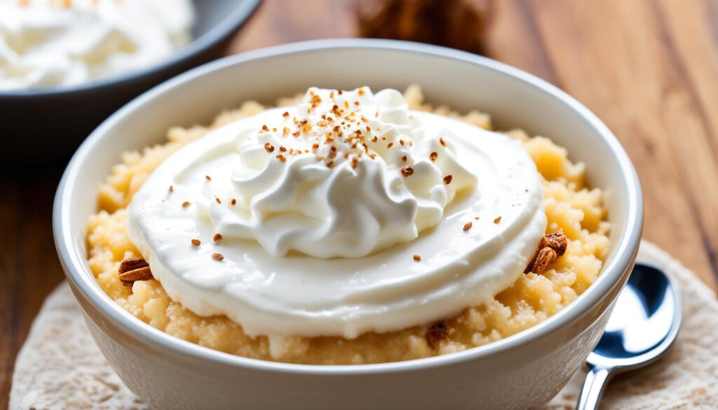 air fryer rice pudding